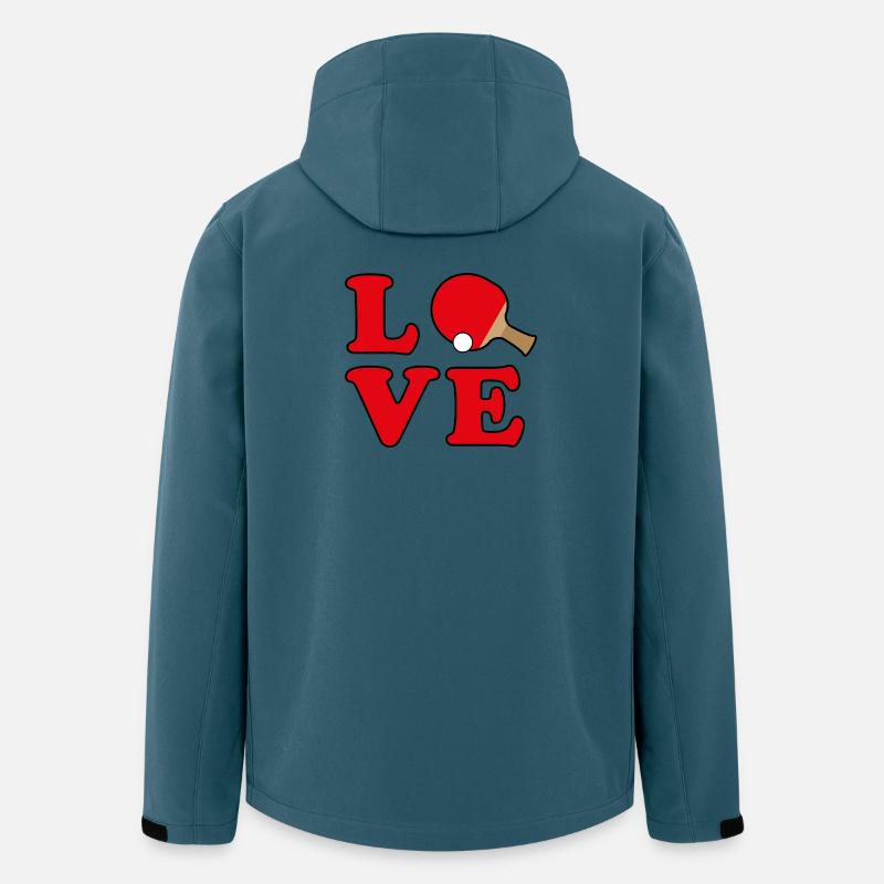 Tischtennis Liebe - Recycelte Männer Softshell-Jacke von Stanley/Stella - Dunkles Petrol