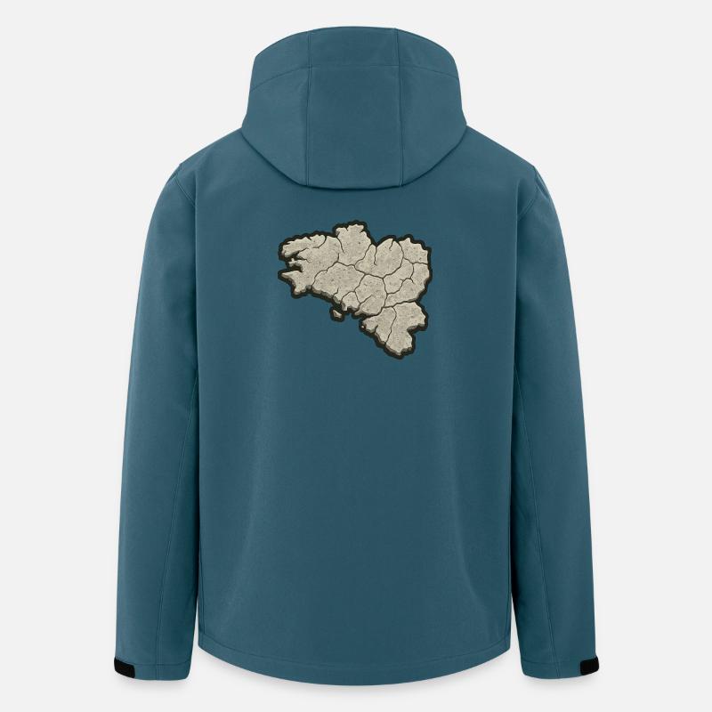 Brittany Pierre Map – Breton Identity & Pride - Men’s Recycled Softshell Jacket by Stanley/Stella - stargazer