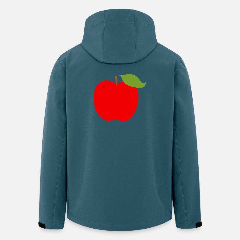 Lebendiger roter Apfel Illustration - Recycelte Männer Softshell-Jacke von Stanley/Stella - Dunkles Petrol