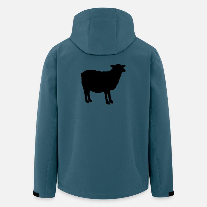 Schaf Silhouette - Recycelte Männer Softshell-Jacke von Stanley/Stella - Dunkles Petrol