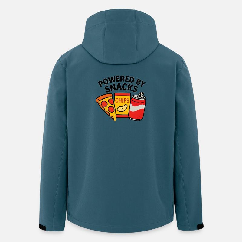 Propulsé par des collations – Food Lover - Veste softshell homme en polyester recyclé Stanley/Stella - bleu pétrole foncé