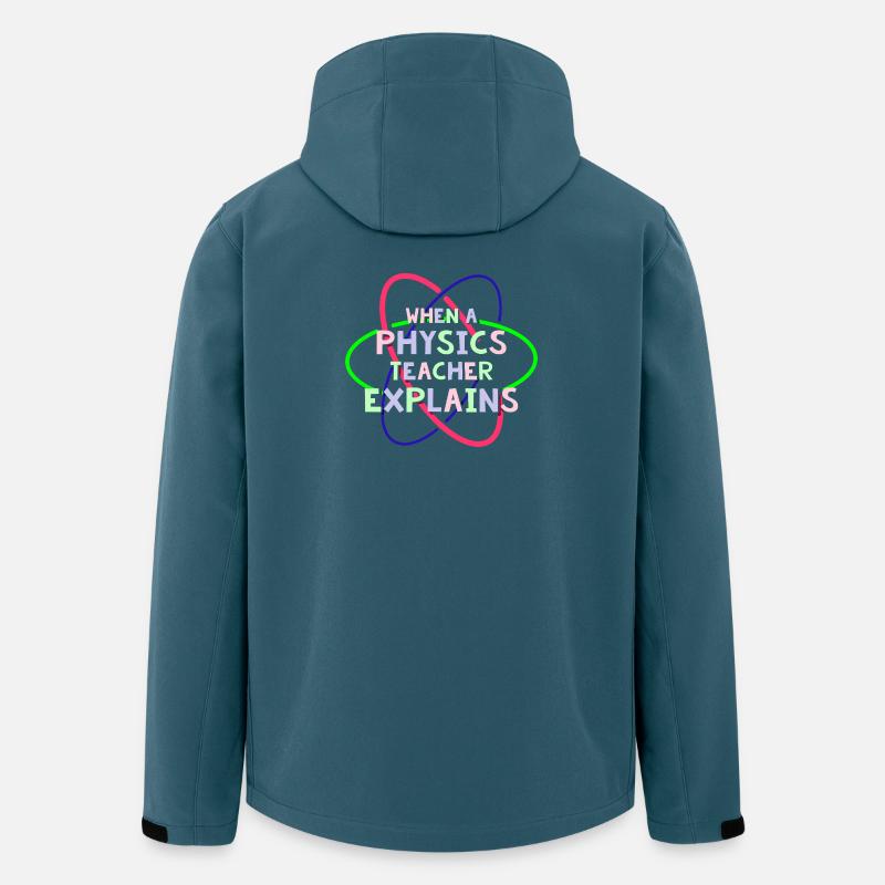 Physik Phyiker Physikstudent Physiklehrer - Recycelte Männer Softshell-Jacke von Stanley/Stella - Dunkles Petrol