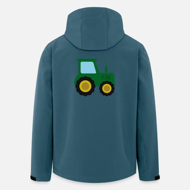 Traktorfarm - Recycelte Männer Softshell-Jacke von Stanley/Stella - Dunkles Petrol