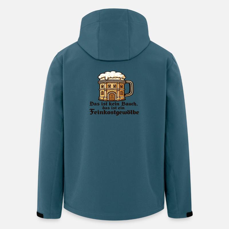 Bierkrug Bauwerk Humor - Recycelte Männer Softshell-Jacke von Stanley/Stella - Dunkles Petrol