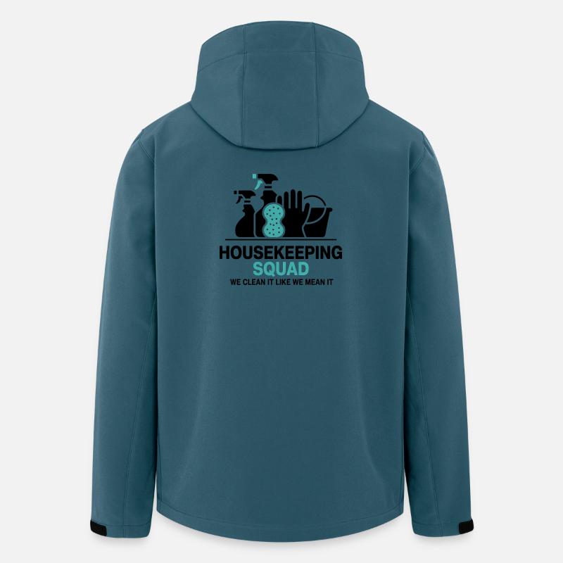 Lustiges Putzen Design - Recycelte Männer Softshell-Jacke von Stanley/Stella - Dunkles Petrol