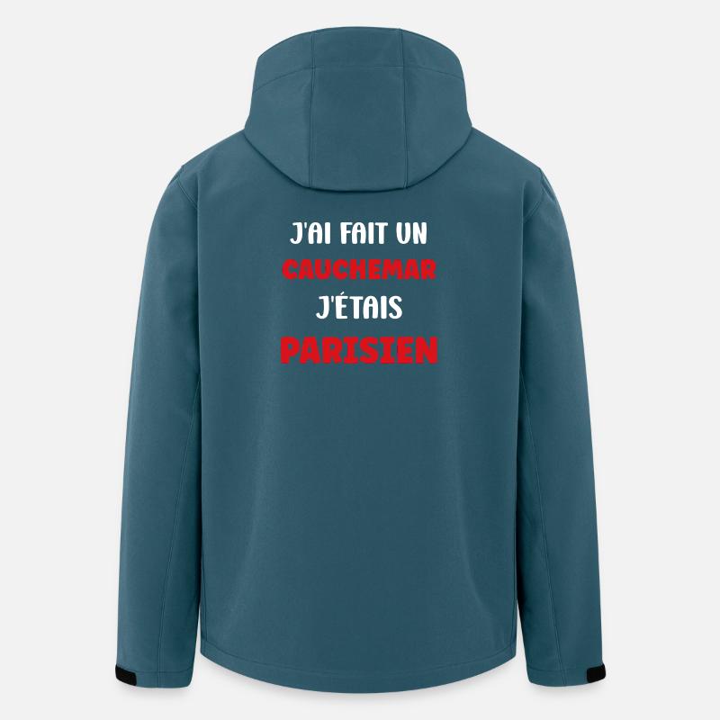 Ich hatte einen Pariser Albtraum - Recycelte Männer Softshell-Jacke von Stanley/Stella - Dunkles Petrol