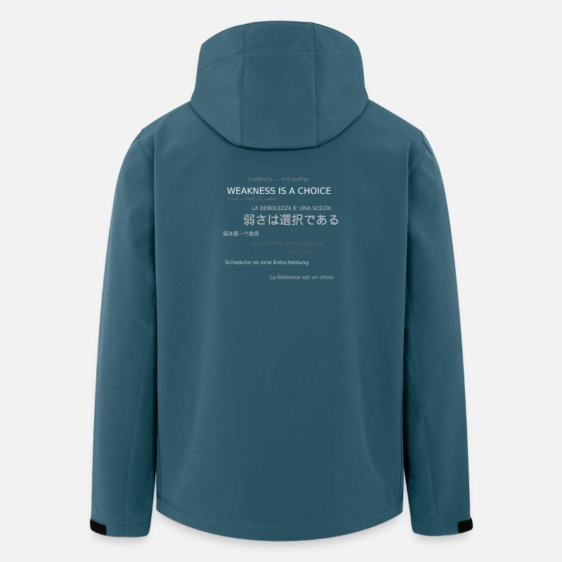 Hoodie_back - Recycelte Männer Softshell-Jacke von Stanley/Stella - Dunkles Petrol