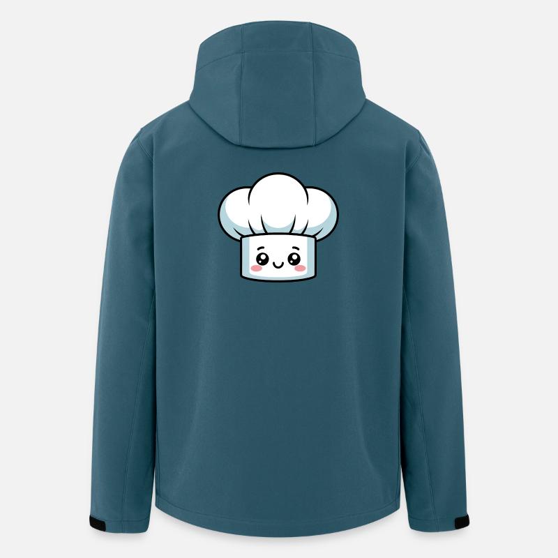 Kochmütze Kochhaube Comic - Recycelte Männer Softshell-Jacke von Stanley/Stella - Dunkles Petrol