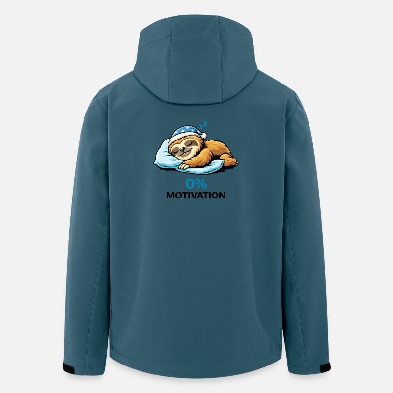 Sömnig lättja på noll procent - Softshelljacka herr i återvunnen polyester Discoverer Stanley/Stella - mörk petrol