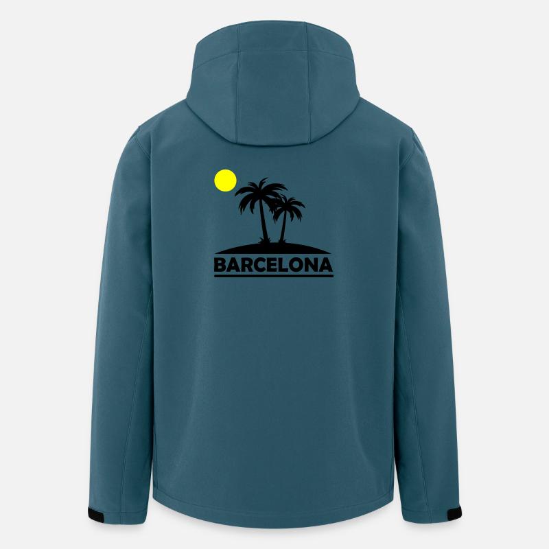 Barcelona Beach - Men’s Recycled Softshell Jacket Discoverer by Stanley/Stella - stargazer