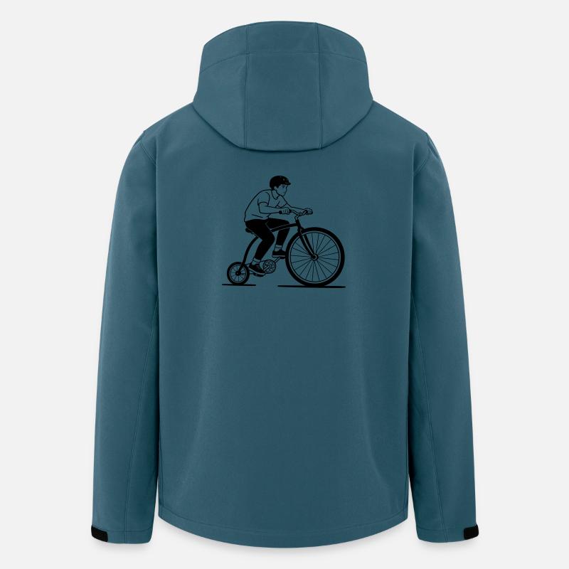 Einrad - Recycelte Männer Softshell-Jacke von Stanley/Stella - Dunkles Petrol