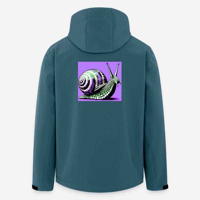 Schnecke - Recycelte Männer Softshell-Jacke von Stanley/Stella - Dunkles Petrol