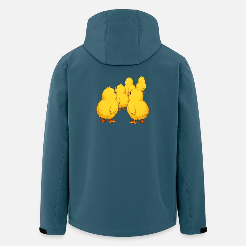 Kücken - Recycelte Männer Softshell-Jacke von Stanley/Stella - Dunkles Petrol
