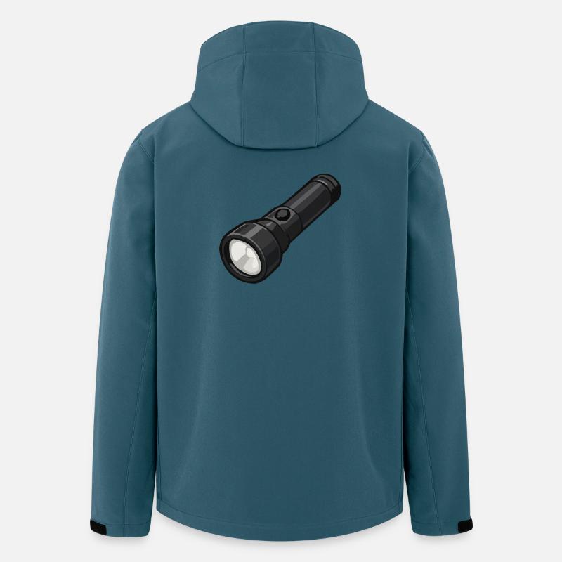 Compact Flashlight Illustration - Men’s Recycled Softshell Jacket by Stanley/Stella - stargazer