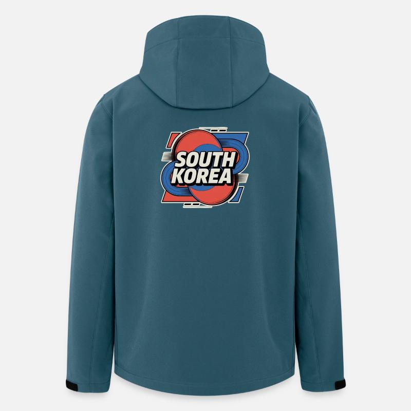 South Korea - Recycelte Männer Softshell-Jacke von Stanley/Stella - Dunkles Petrol