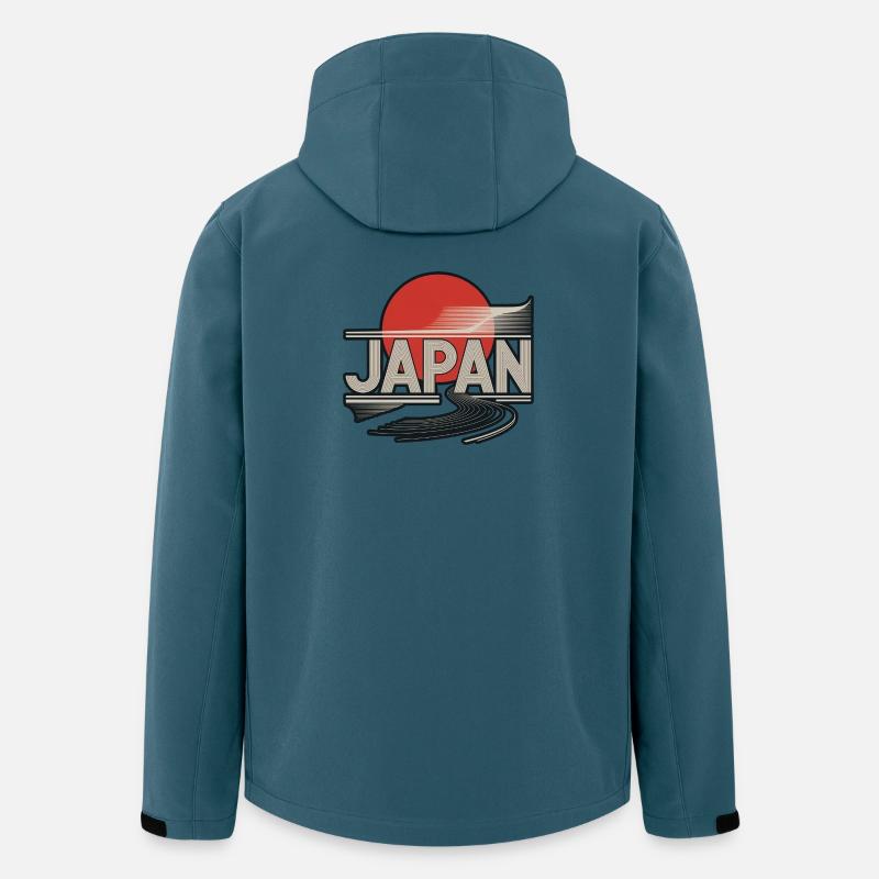 Japan - Recycelte Männer Softshell-Jacke von Stanley/Stella - Dunkles Petrol