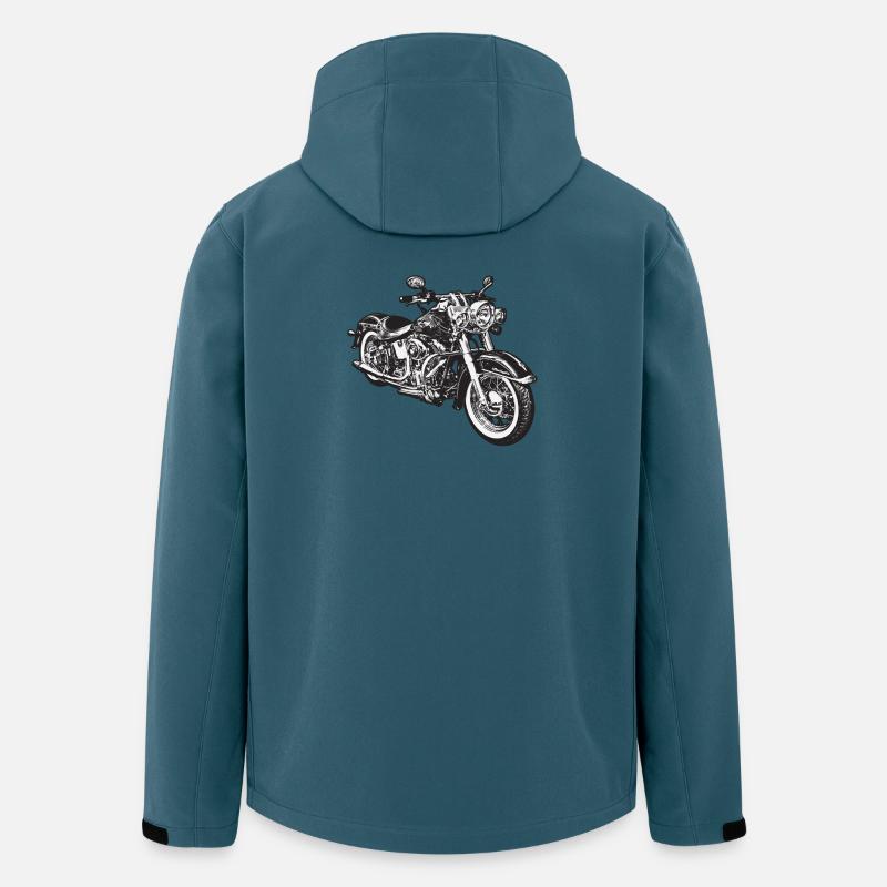 chopper hog bike motorrad - Recycelte Männer Softshell-Jacke von Stanley/Stella - Dunkles Petrol