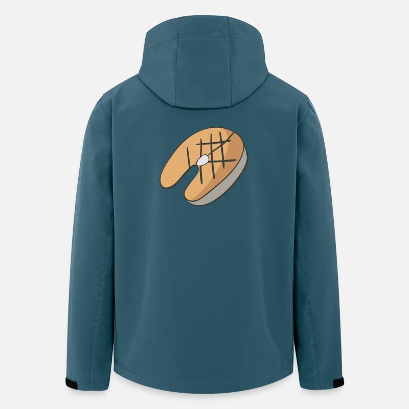 Lachs - Recycelte Männer Softshell-Jacke von Stanley/Stella - Dunkles Petrol