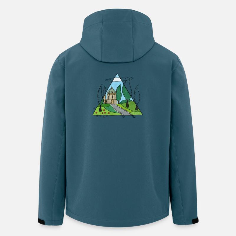 Toskana - Recycelte Männer Softshell-Jacke von Stanley/Stella - Dunkles Petrol