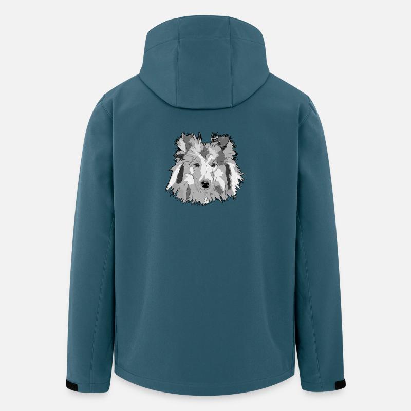 Collie - Recycelte Männer Softshell-Jacke von Stanley/Stella - Dunkles Petrol