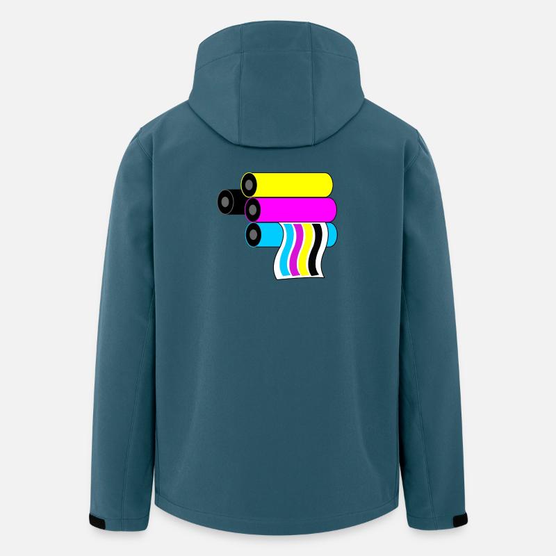 Logo drucken 3 - Recycelte Männer Softshell-Jacke von Stanley/Stella - Dunkles Petrol