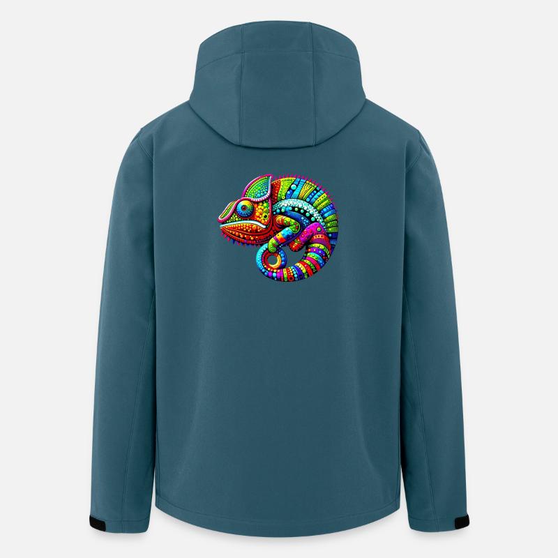 Chamäleon - Recycelte Männer Softshell-Jacke von Stanley/Stella - Dunkles Petrol