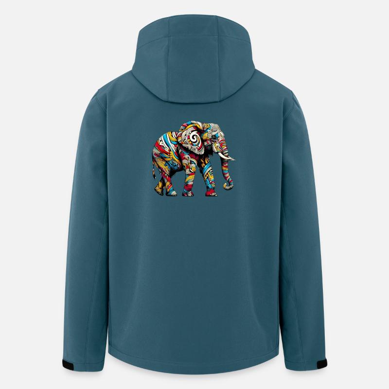 Elefant - Recycelte Männer Softshell-Jacke von Stanley/Stella - Dunkles Petrol