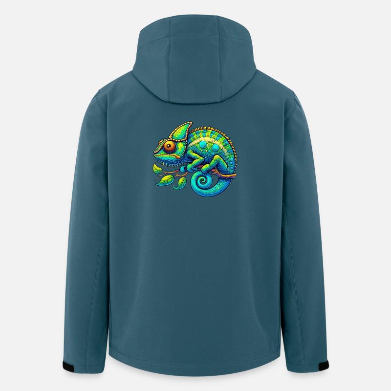 Chamäleon - Recycelte Männer Softshell-Jacke von Stanley/Stella - Dunkles Petrol