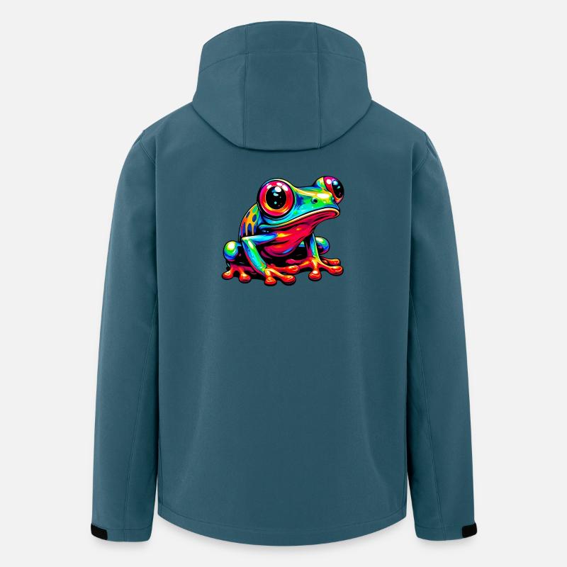 Frosch - Recycelte Männer Softshell-Jacke von Stanley/Stella - Dunkles Petrol