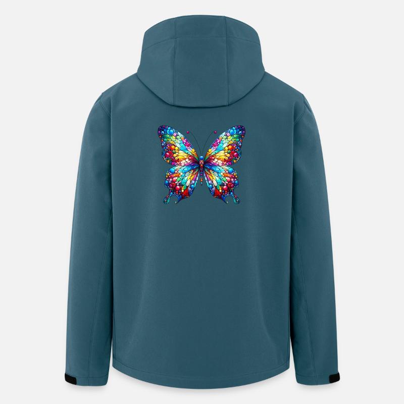 Papillon - Veste softshell homme en polyester recyclé Stanley/Stella - bleu pétrole foncé