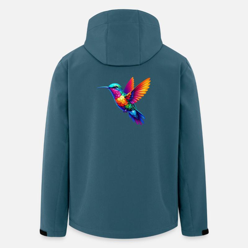 Colibri - Veste softshell homme en polyester recyclé Stanley/Stella - bleu pétrole foncé