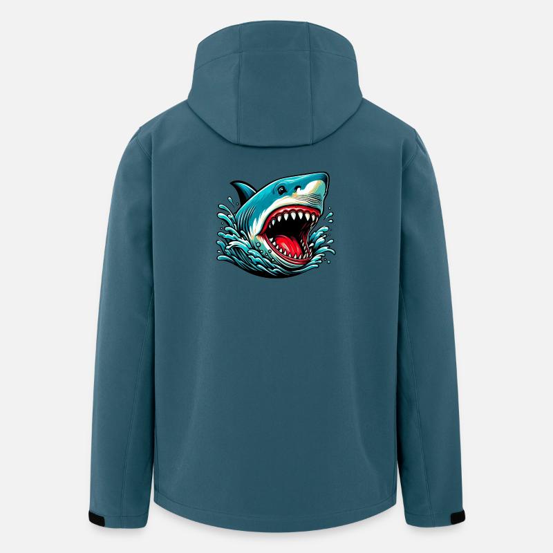 Hai - Recycelte Männer Softshell-Jacke von Stanley/Stella - Dunkles Petrol