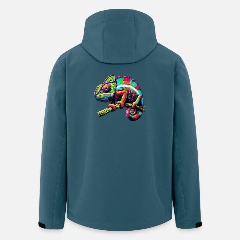 Chamäleon - Recycelte Männer Softshell-Jacke von Stanley/Stella - Dunkles Petrol