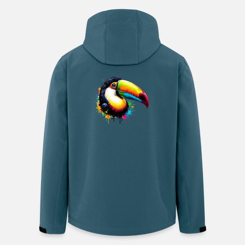 Tukan - Recycelte Männer Softshell-Jacke von Stanley/Stella - Dunkles Petrol