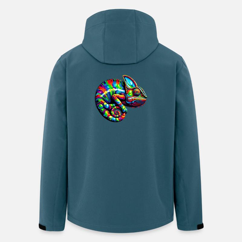 Chamäleon - Recycelte Männer Softshell-Jacke von Stanley/Stella - Dunkles Petrol