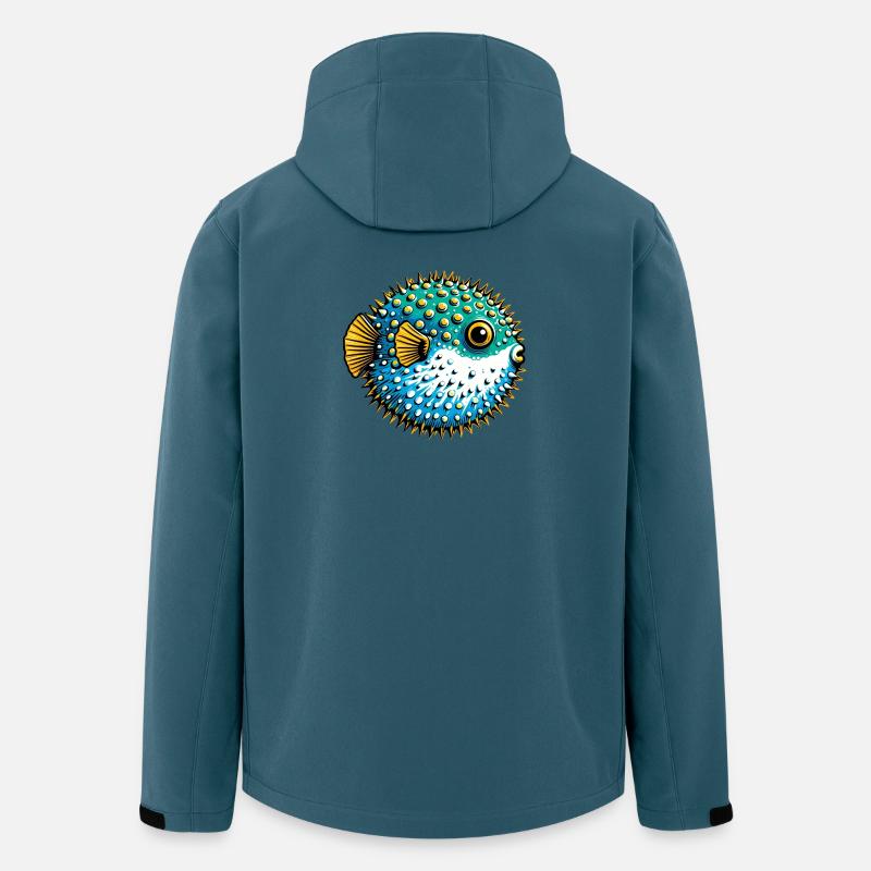 Kugelfisch - Recycelte Männer Softshell-Jacke von Stanley/Stella - Dunkles Petrol