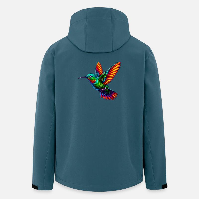 Kolibri - Recycelte Männer Softshell-Jacke von Stanley/Stella - Dunkles Petrol