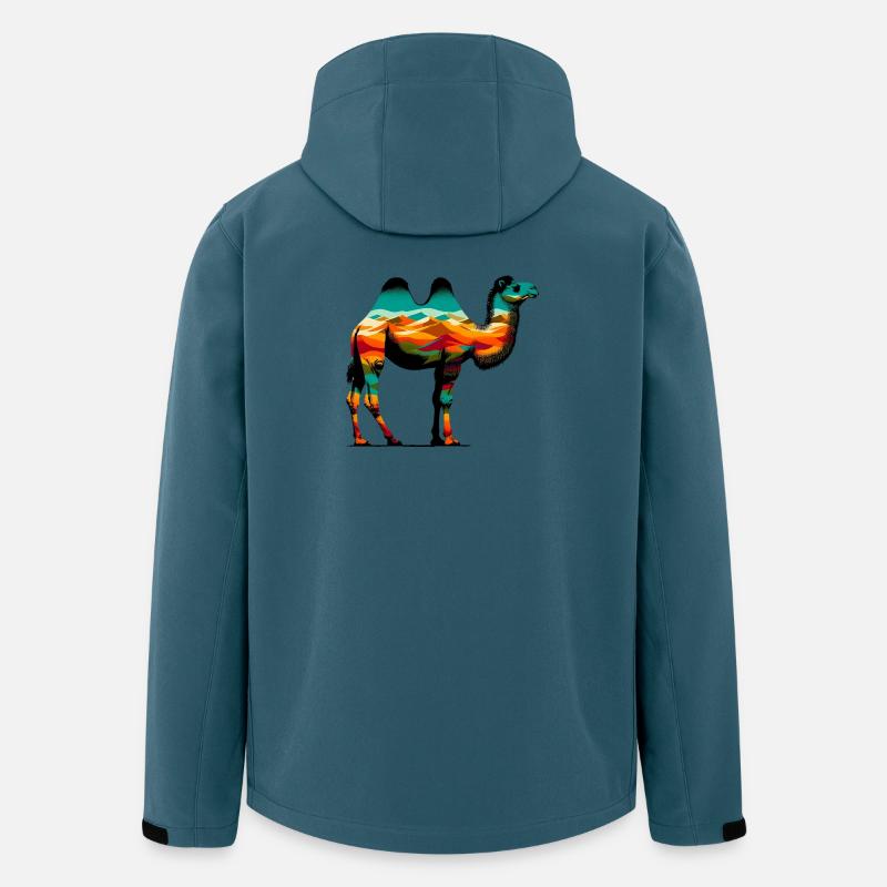 Kamel - Recycelte Männer Softshell-Jacke von Stanley/Stella - Dunkles Petrol