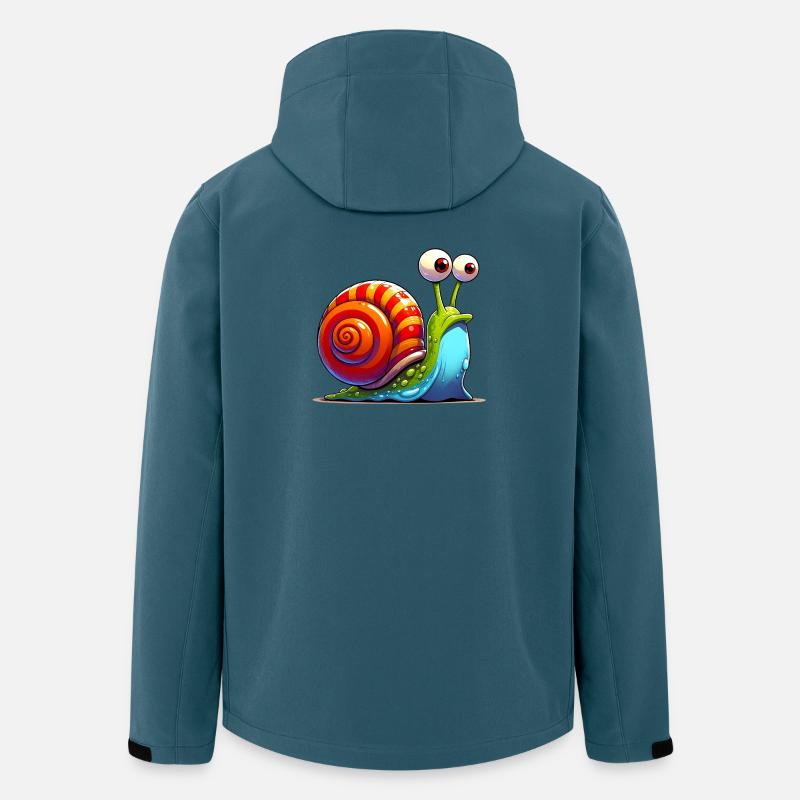 Schnecke - Recycelte Männer Softshell-Jacke von Stanley/Stella - Dunkles Petrol