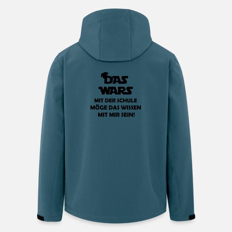 das_wars_mit_der_schule - Recycelte Männer Softshell-Jacke von Stanley/Stella - Dunkles Petrol
