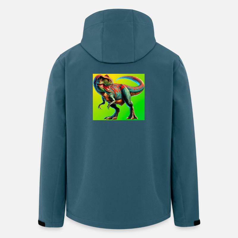 Dinosaurier - Recycelte Männer Softshell-Jacke von Stanley/Stella - Dunkles Petrol