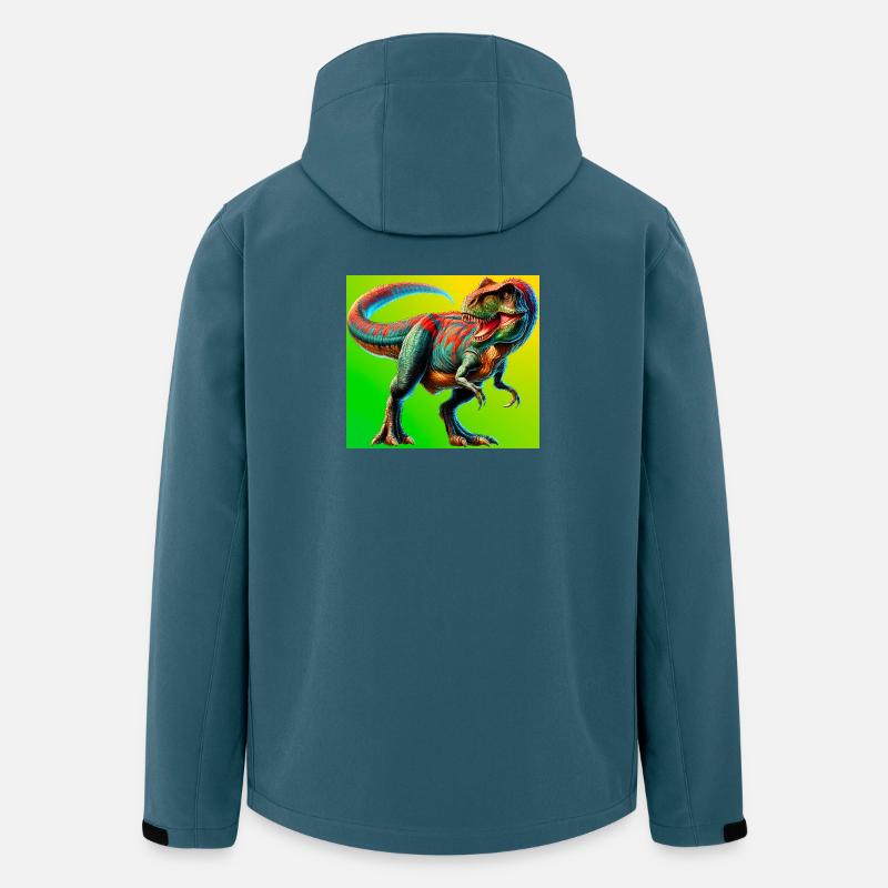 Dinosaurier - Recycelte Männer Softshell-Jacke von Stanley/Stella - Dunkles Petrol