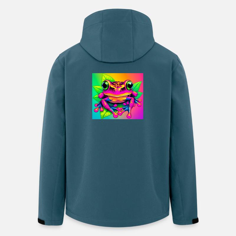 Frosch - Recycelte Männer Softshell-Jacke von Stanley/Stella - Dunkles Petrol