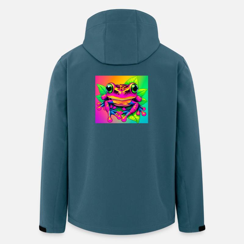 Frosch - Recycelte Männer Softshell-Jacke von Stanley/Stella - Dunkles Petrol