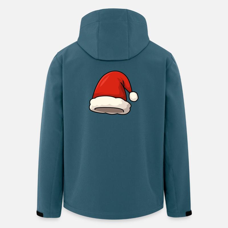 Weihnachtsmütze Illustration - Recycelte Männer Softshell-Jacke von Stanley/Stella - Dunkles Petrol
