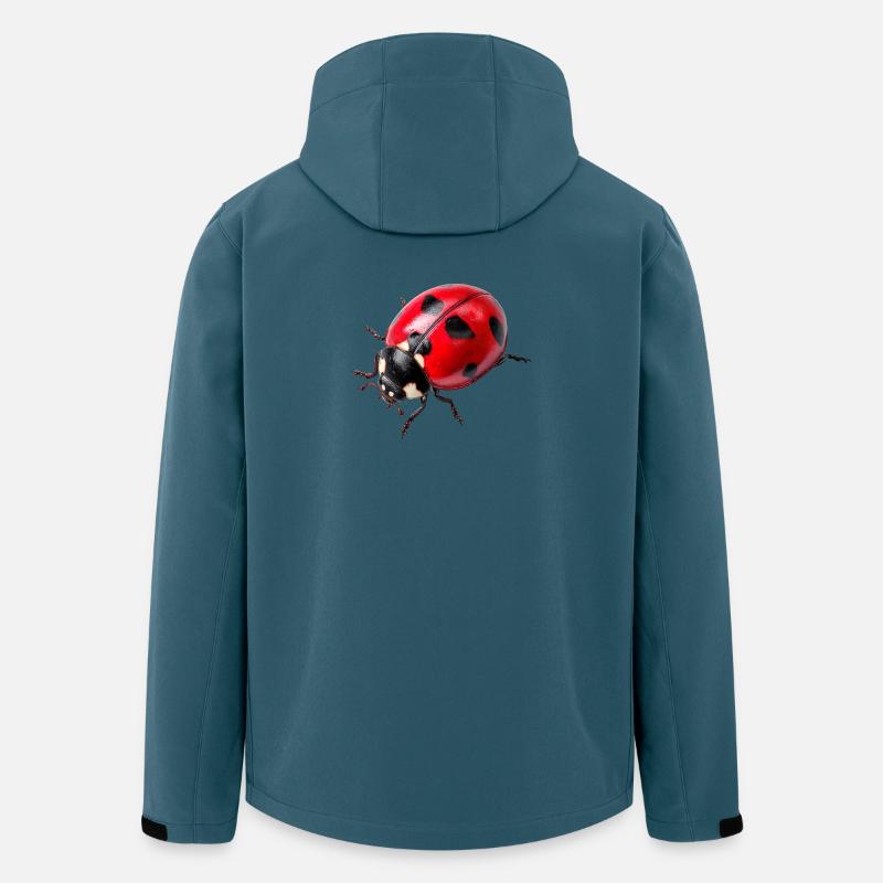Les coccinelles sont aussi appelées coccinelles - Veste softshell homme en polyester recyclé Stanley/Stella - bleu pétrole foncé