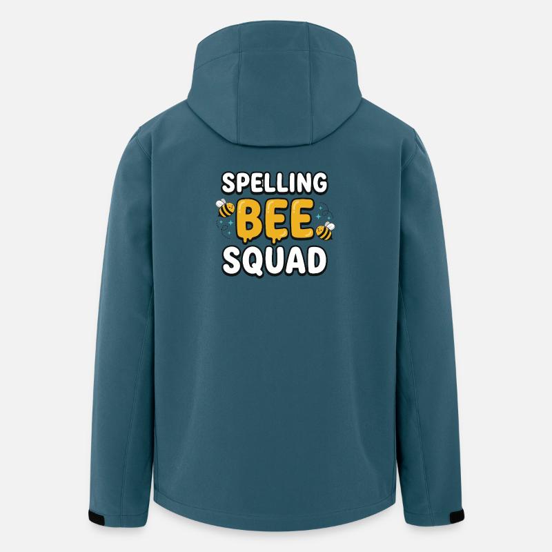 Spelling Bee Squad Cute Bee Team - Men’s Recycled Softshell Jacket by Stanley/Stella - stargazer