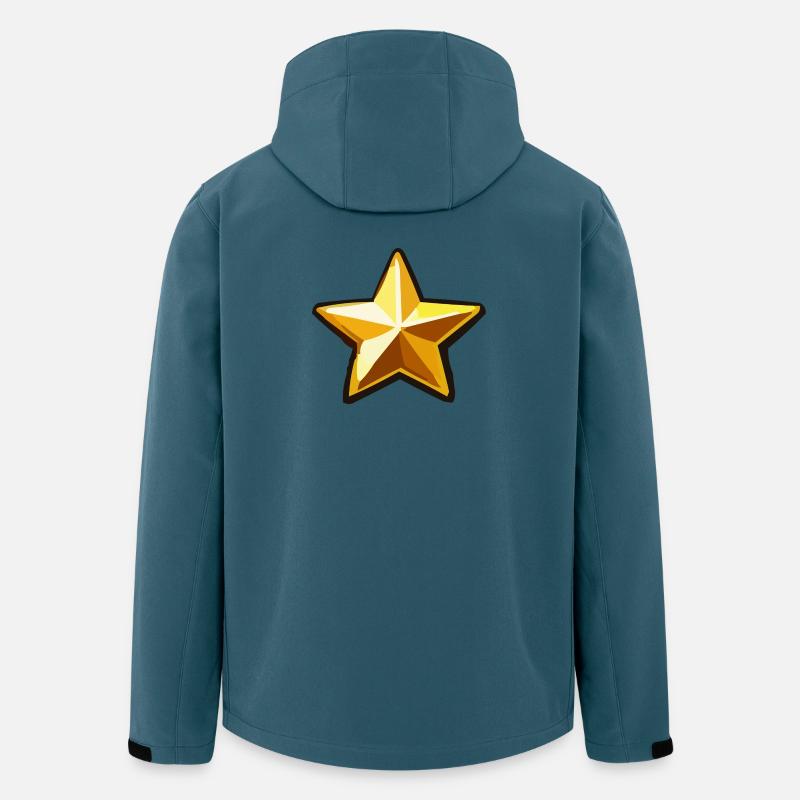 stern - Recycelte Männer Softshell-Jacke von Stanley/Stella - Dunkles Petrol
