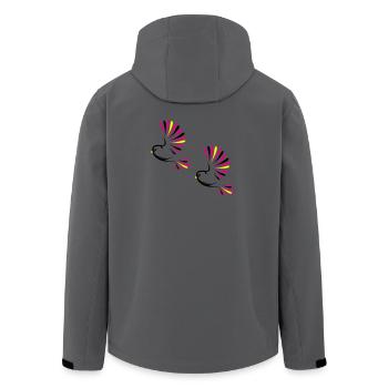 Vogel Bird - Veste softshell homme en polyester recyclé Stanley/Stella - bleu pétrole foncé - Dos - AI Model Male 185 light (185cm)