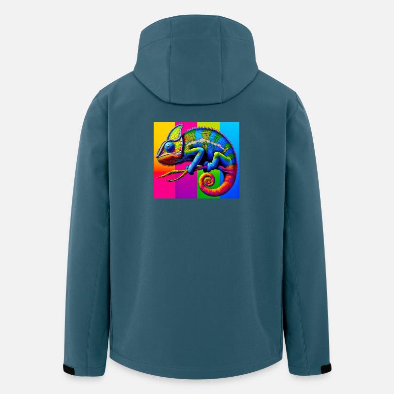 caméléon - Veste softshell homme en polyester recyclé Stanley/Stella - bleu pétrole foncé